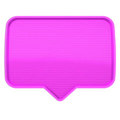 pink speech bubble
