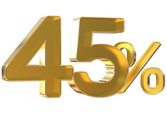 Obraz premium 3d golden numbers