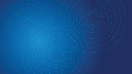 abstract blue background with circles
