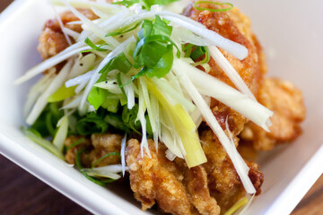 ねぎ塩ダレ唐揚げ