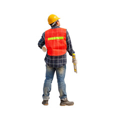 Engineer man, worker in hard hat