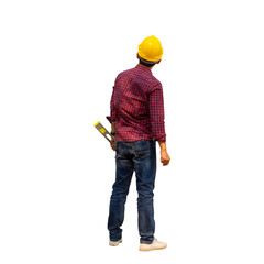 Engineer man, worker in hard hat