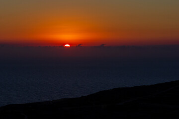 sunrise from the sea