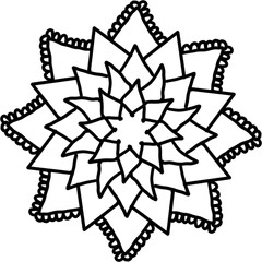 Mini mandala  flower 