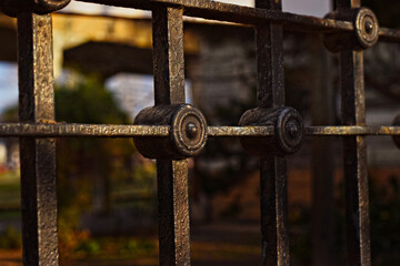 viejo metal porton oxido antiguo restaurar arquitectura