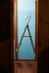 ladder for renovation in the apartment.