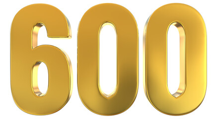 3d golden number 600