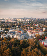 Warsaw Panorama - obrazy, fototapety, plakaty