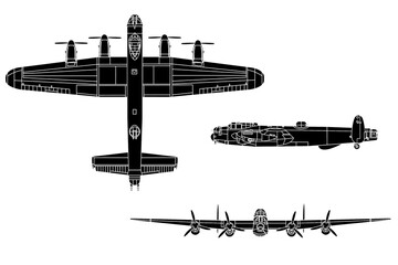 Bombardero estratégico cuatrimotor de hélice