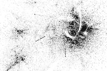 Dark Messy Dust Overlay Distress Background. Easy To Create Abstract Dotted, Scratched, Vintage Effect With Noise And Grain 