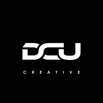 DCU Letter Initial Logo Design Template Vector Illustration
