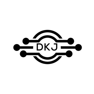 DKJ letter logo. DKJ best white background vector image. DKJ Monogram logo design for entrepreneur and business.
