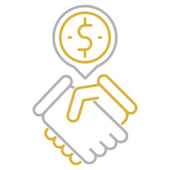 Business deal icon