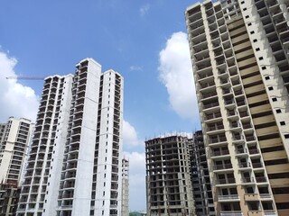 Fototapeta premium under construction residential building project
