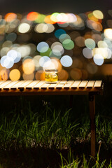 夜景とウイスキー
