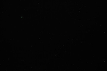 Milky Way stars and constellations on evening sky.