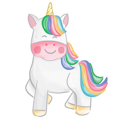 Cute Unicorn watercolor