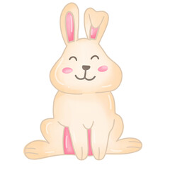 Cute Easter Bunny watercolor