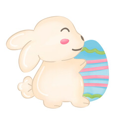 Cute Easter Bunny watercolor
