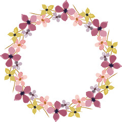 floral illustration watercolor hand drawn