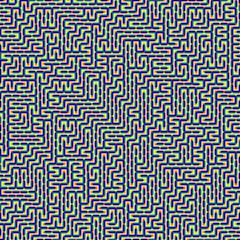 Color Rhombus tile tessellation pattern illustration