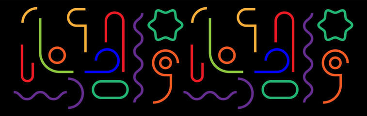 Abstract line pattern, used forn textile of wall hangin or just for background 