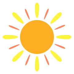 Abstract sun cartoon icon