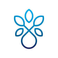 Hydro cannabis dispensary abstract logo design