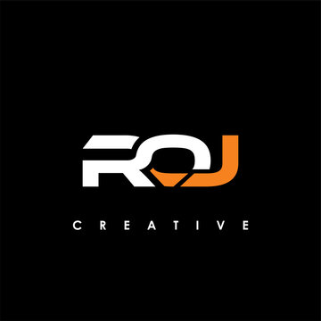 ROJ Letter Initial Logo Design Template Vector Illustration