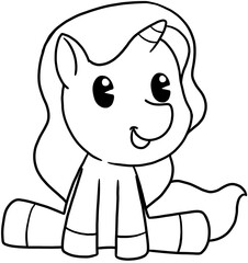 cute little pony coloring page