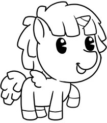 cute little pony coloring page