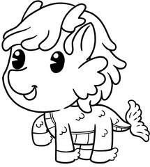 cute little pony coloring page