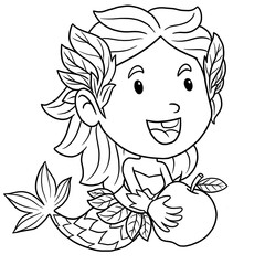 cute little mermaid coloring page