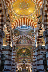 Obraz premium In the cathedral of Marseille in France