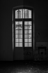 window in the dark