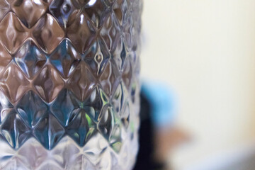 A designed water bottle close-up shoot