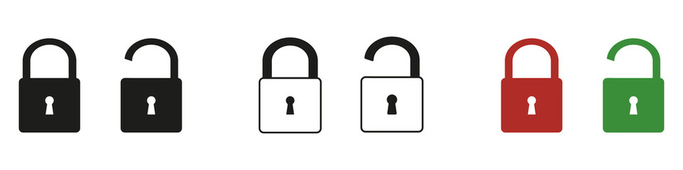 Vector lock icon. Security symbol. Isolated on a white background. Vector illustration eps10