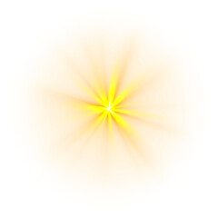 Obraz premium Lens flare star gold light special effect background