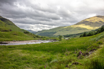 Fototapeta na wymiar Landscape of the Scottish Highlands
