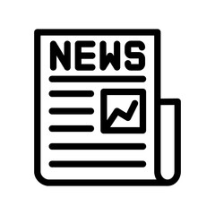 Newspaper icon template design
