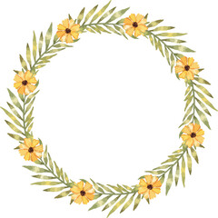 watercolor hand drawn floral design