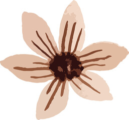 watercolor hand drawn floral design