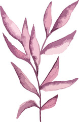 Fototapeta na wymiar watercolor hand drawn floral design