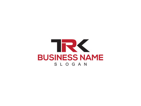 Monogram TRK t r k Logo Letter Vector Icon Design For Your Any Type Of Business