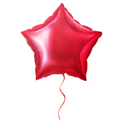 Red Star Balloons Foil
