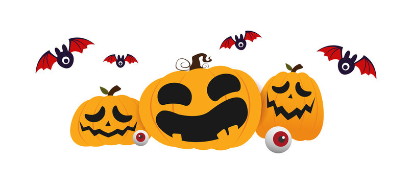 Pictures for decorations for Halloween. PNG format