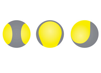 Floating bouncing ball. vector illustration