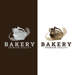 Bakery badge or label retro vector illustration. loaf store, food market, cafe, restaurant etc. Vector Illustration