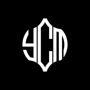 YCM letter logo. YCM best black background vector image. YCM Monogram logo design for entrepreneur and business.
