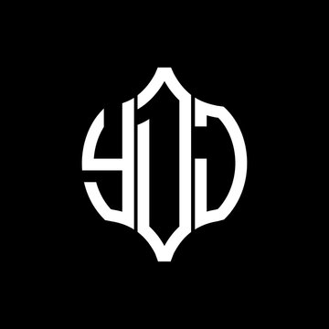 YDJ letter logo. YDJ best black background vector image. YDJ Monogram logo design for entrepreneur and business.
